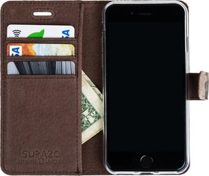 Surazo Etui na telefon Surazo ze skóry naturalnej Wallet case - Moro Zielony 2