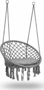 Sofotel Fotel ogrodowy wiszący huśtawka Boho szary + poduszka 5