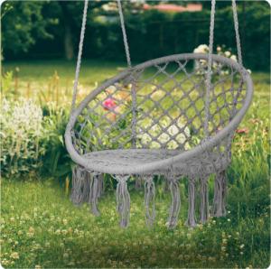 Sofotel Fotel ogrodowy wiszący huśtawka Boho szary 6