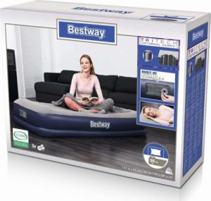 Bestway Materac Dmuchany Jednoosobowy z Pompką Elektryczną 10