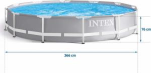 Intex Basen stelażowy Prism Frame 366cm 4w1 (26712) 10