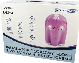 Depan Inhalator Słoń różowy D002 2