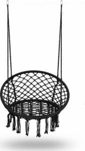 Sofotel Fotel ogrodowy wiszący huśtawka Boho czarny 5