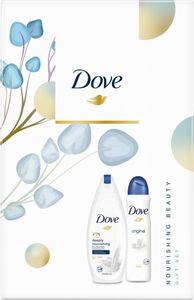 Dove  Zestaw prezentowy ECO2 Deeply Nourishing - żel pod prysznic 250 ml + dezodorant 150 ml 1
