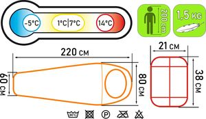 Abarqs Śpiwór 1600.N mumia 5