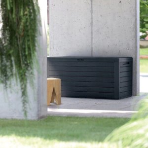 Skrzynia ogrodowa Prosperplast WoodeBox 280 l Antracyt 2