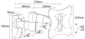 Sunne Uchwyt ścienny LCD-A503K 23'' - 42'' 2
