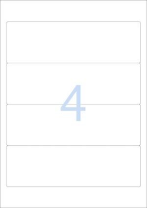 Herma Etykiety Special 10160, na segregatory, A4, odklejalne, białe, 192 x 59 mm, papier matowy nieprzejrzysty, 100 szt., zaokrąglone narożniki (10160) 2