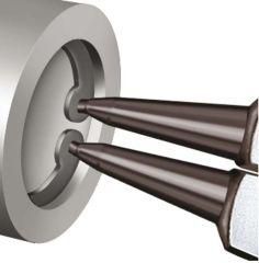 Format Szczypce do pierścienie osadczych wewnętrznych, wygięte FORMAT 3