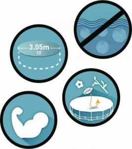 Bestway Pokrywa do basenu stelażowego 305 cm (58036) 7