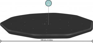 Bestway Pokrywa do basenu stelażowego 488 cm (58249) 3
