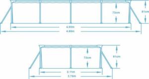 Bestway Basen stelażowy Steel Pro 400x211cm 5w1 (56405) 5