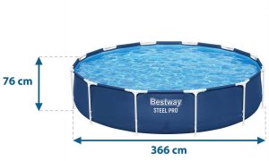 Bestway Basen stelażowy Steel Pro 366cm 7w1 (56681) 4