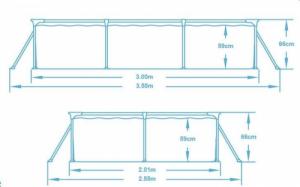 Bestway Basen stelażowy Steel Pro 300x201cm 15w1 (56404) 3