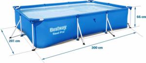 Bestway Basen stelażowy Steel Pro 300x201cm 15w1 (56404) 4