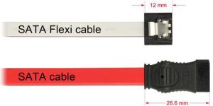 Delock Kabel SATA Flexi III 70cm Biały (83505) 3