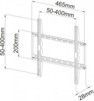 Techly Uchwyt ścienny ICA-PLB-162M 23'' - 55'' 3