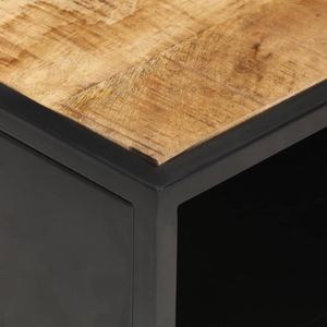 vidaXL Stolik kawowy z drzwiczkami, 90x55x36 cm, surowe drewno mango 2