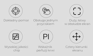 Pulsoksymetr Numedic medyczny OLED bialy 8