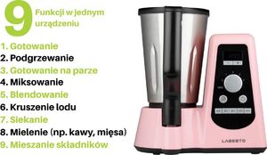 Multicooker Labesto Robot Wielofunkcyjny LABESTO z funkcją gotowania LRW4006G + PAROWAR GRATIS uniw 12