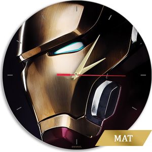 Zegar ścienny matowy Iron Man 001 Marvel Wielobarwny 1