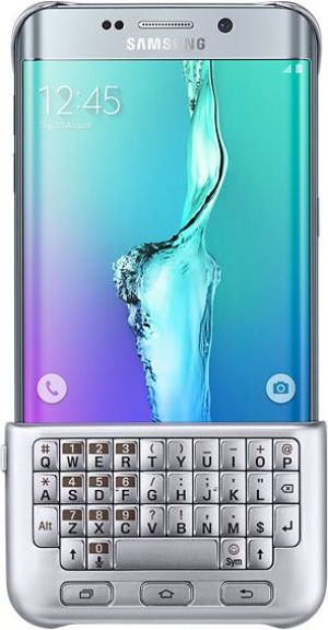 Samsung Galaxy S6 Edge Osłona z klawiaturą QWERTY, Srebrny (EJ-CG928BSEGWW) 1