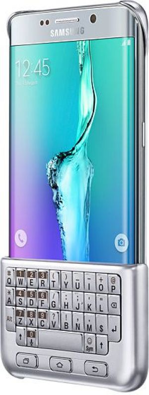 Samsung Galaxy S6 Edge Osłona z klawiaturą QWERTY, Srebrny (EJ-CG928BSEGWW) 3