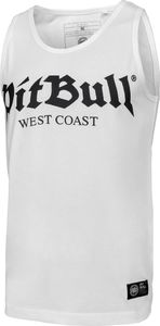 Pit Bull West Coast Tank Top Pit Bull Slim Fit Lycra Old Logo'20 - Biały L 1