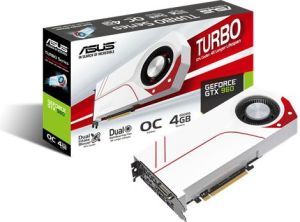 Karta graficzna Asus GeForce GTX 960 Turbo OC 4GB DDR5 (128 bit) DVI, HDMI, 3x DP, BOX (TURBO-GTX960-OC-4GD5) 1