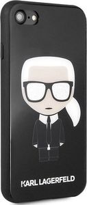 Karl Lagerfeld Karl Lagerfeld KLHCI8DLFKBK iPhone 7/8 SE 2020 czarny/black hard case Iconic Karl Glitter 3