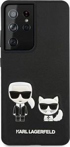 Karl Lagerfeld Karl Lagerfeld KLHCS21LPCUSKCBK S21 Ultra G998 czarny/black hardcase Ikonik Karl & Choupette 3