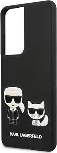 Karl Lagerfeld Karl Lagerfeld KLHCS21LPCUSKCBK S21 Ultra G998 czarny/black hardcase Ikonik Karl & Choupette 6