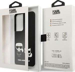 Karl Lagerfeld Karl Lagerfeld KLHCS21LPCUSKCBK S21 Ultra G998 czarny/black hardcase Ikonik Karl & Choupette 8