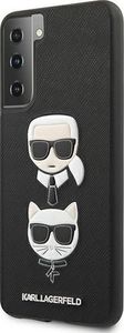 Karl Lagerfeld Karl Lagerfeld KLHCS21MSAKICKCBK S21+ G996 czarny/black hardcase Saffiano Ikonik Karl&Choupette Head 2