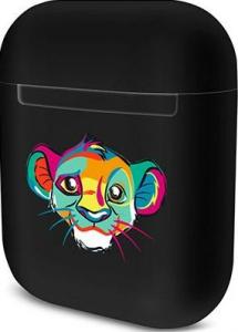 Gegeszoft Etui ochronne Simba i Przyjaciele 001 Disney do AirPods 1/2 czarne 1