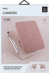 Etui na tablet Uniq UNIQ etui Camden iPad Air 10,9" (2020) różowy/peony pink Antimicrobial 9