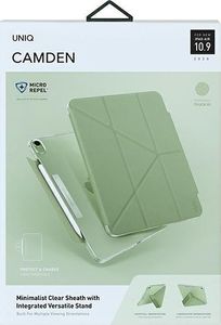 Etui na tablet Uniq UNIQ etui Camden iPad Air 10,9" (2020) zielony/sage green Antimicrobial 9