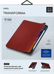 Etui na tablet Uniq UNIQ etui Transforma Rigor iPad Air 10,9 (2020) czerwony/coral red Atnimicrobial 8