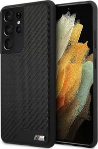 BMW Etui BMW BMHCS21LCABBK S21 Ultra G998 czarny/black hardcase M Collection PU Carbon 2