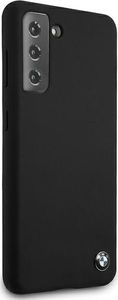 BMW Etui BMW BMHCS21MSILBK S21+ G996 czarny/black hardcase Silicone Signature 4