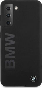 BMW Etui BMW BMHCS21MSLBLBK S21+ G996 czarny/black hardcase Silicone M Collection Big Logo 3