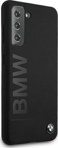 BMW Etui BMW BMHCS21SSLBLBK S21 G991 czarny/black hardcase Silicone M Collection Big Logo 4