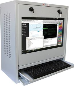 Techly Szafa na Komputer Przemysłowy PC i Monitor Dotykowy 22" 3