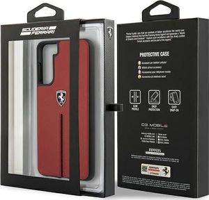 Ferrari Ferrari FEOSIHCS21MRE S21+ G996 czerwony/red hardcase Off Track Leather Nylon Stripe 8
