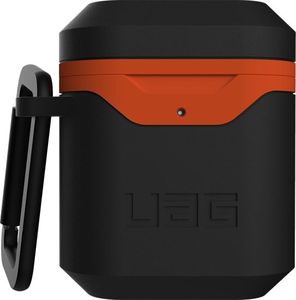 Urban Etui ochronne Hardcase V2 do Airpods 1/2 czarno-pomarańczowe 1