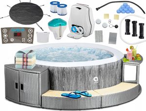 Jacuzzi ogrodowe Avenli Dmuchane Jacuzzi Basen Ogrodowy Vancouver 6 Osób 40c + Meble + Ozon 1