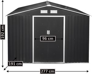 Garden Sativa Domek narzędziowy XXL 277x191x192 cm 5