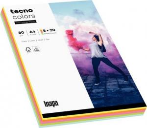 Tecno Papier ksero A4 80g Mix kolorów pastel 100 arkuszy 1