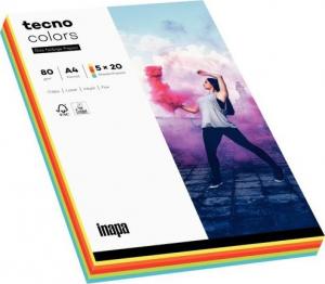 Tecno Papier ksero A4 80g Mix kolorów intense 100 arkuszy 1