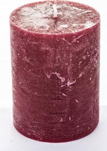 Art-Pol Świeca K Rustic Pl Bordo walec mała Fi7 2